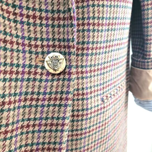 VTG Sag Harbor tweed wool blazer jacket - Picture 6 of 12